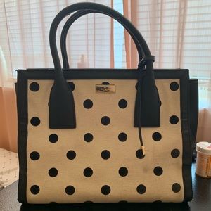 Kate Spade Black and Cream Handbag